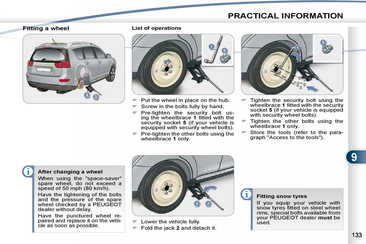 Peugeot 4007 owners manual / page 129