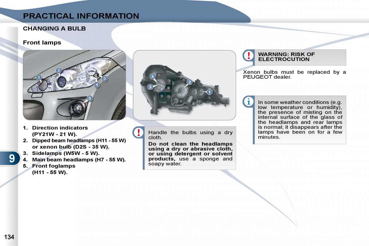 Peugeot 4007 owners manual / page 130