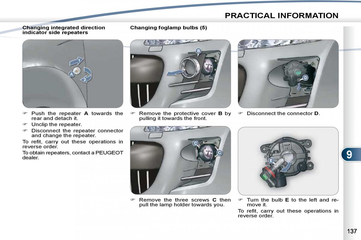 Peugeot 4007 owners manual / page 133