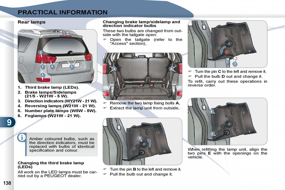 Peugeot 4007 owners manual / page 134