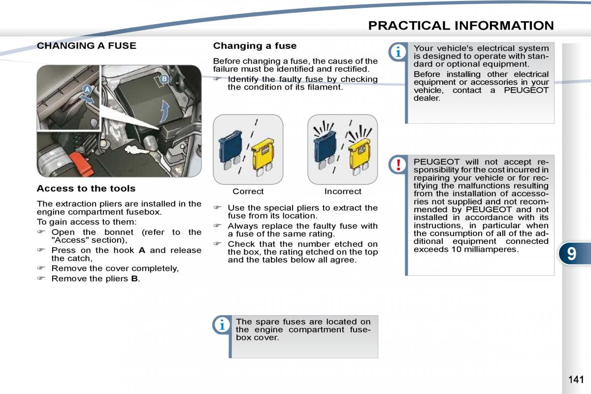 Peugeot 4007 owners manual / page 137