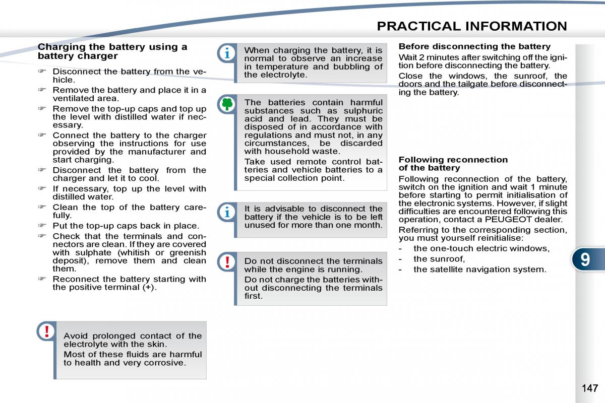 Peugeot 4007 owners manual / page 143