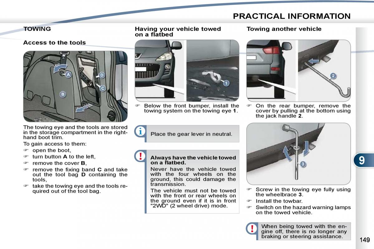 Peugeot 4007 owners manual / page 145