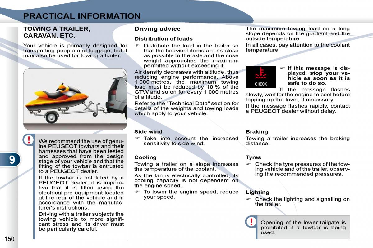 Peugeot 4007 owners manual / page 146