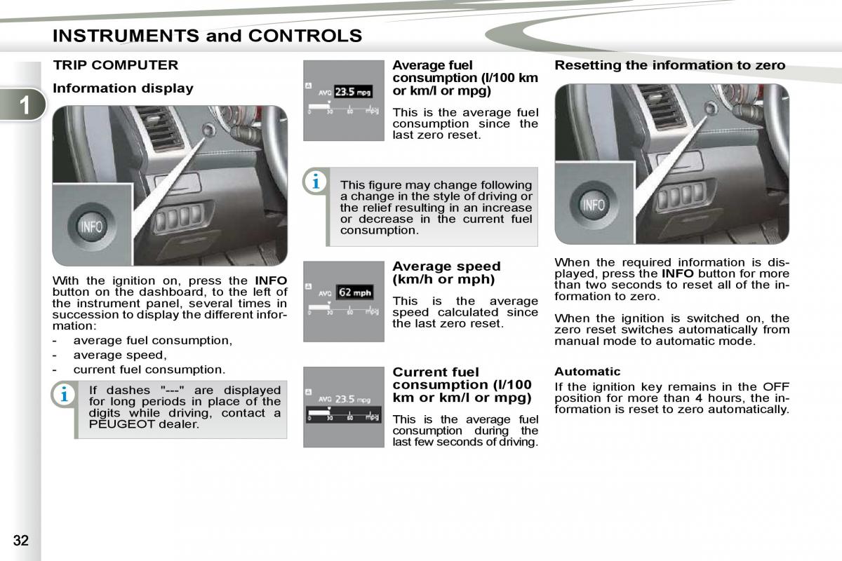 Peugeot 4007 owners manual / page 16