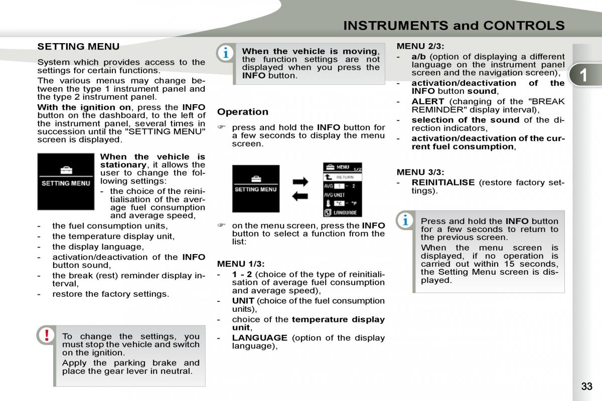 Peugeot 4007 owners manual / page 17