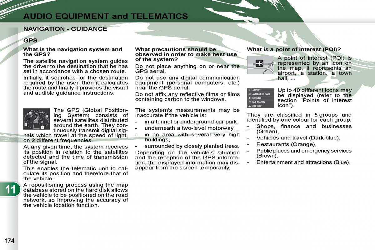 Peugeot 4007 owners manual / page 170