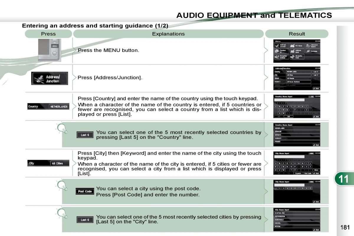 Peugeot 4007 owners manual / page 177