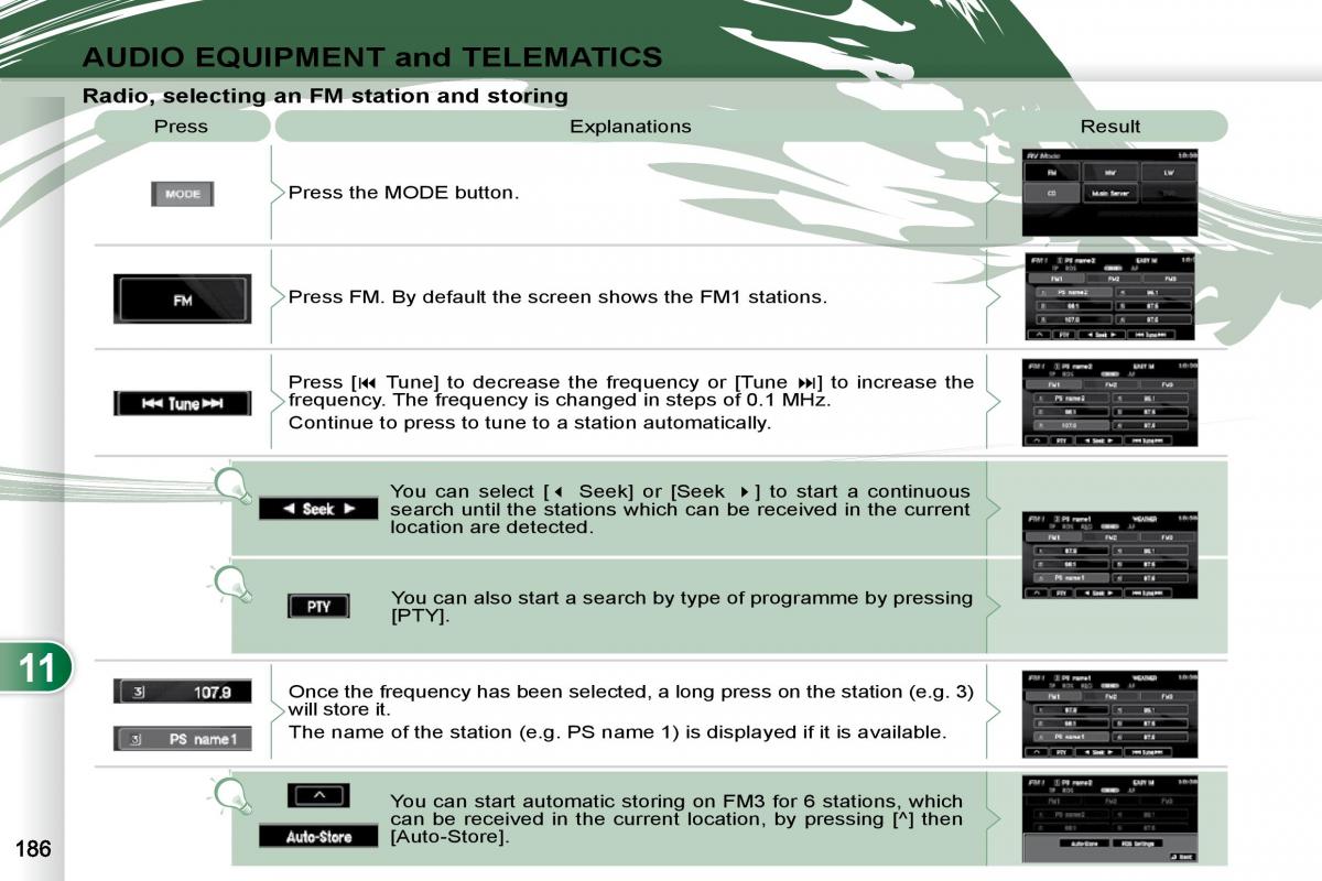 Peugeot 4007 owners manual / page 182