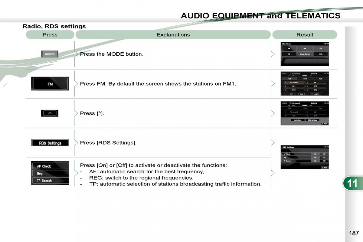 Peugeot 4007 owners manual / page 183