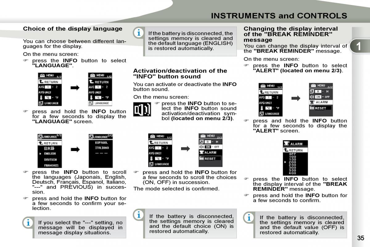 Peugeot 4007 owners manual / page 19