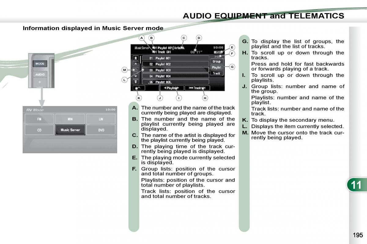 Peugeot 4007 owners manual / page 191