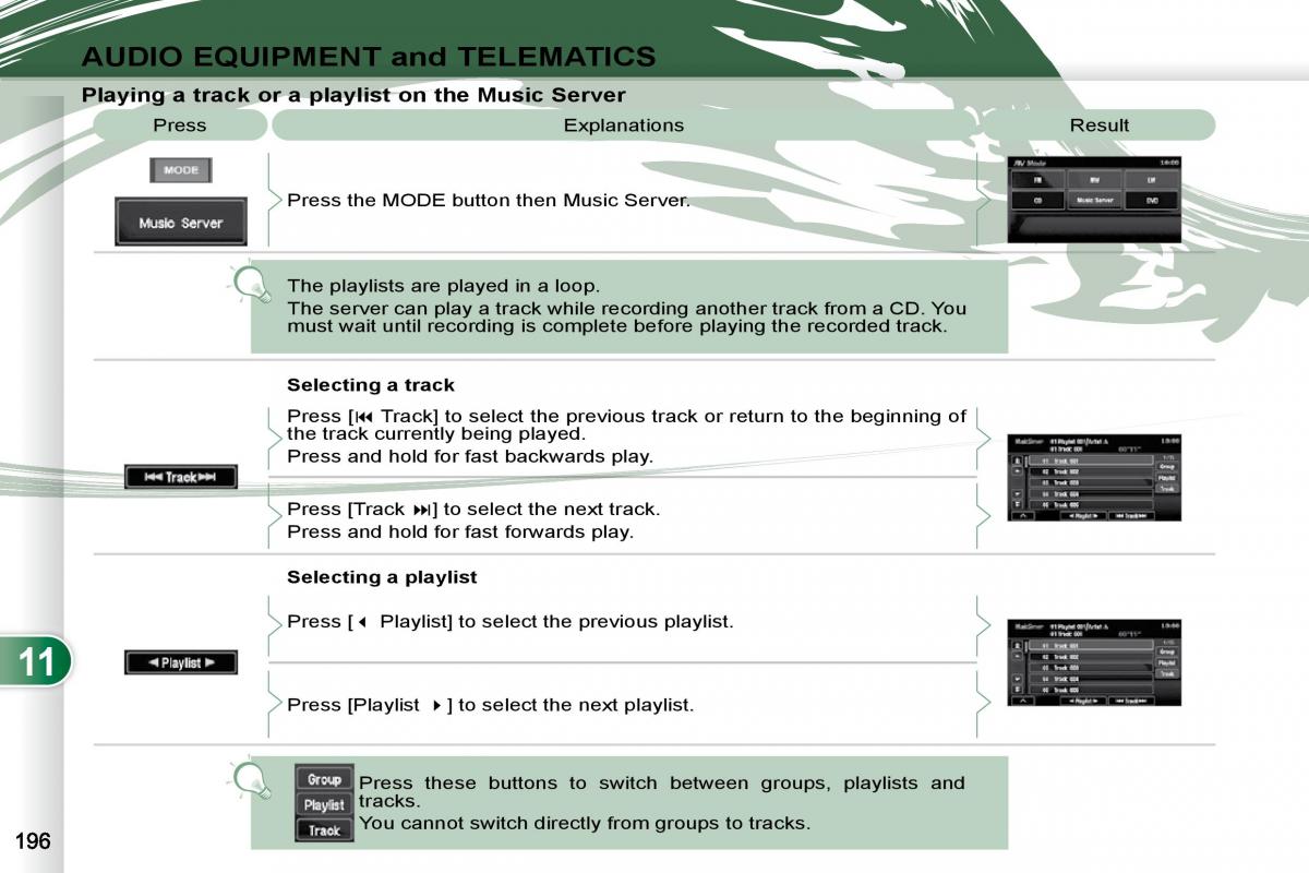 Peugeot 4007 owners manual / page 192