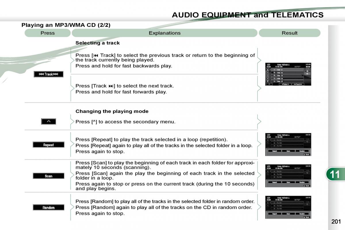 Peugeot 4007 owners manual / page 197