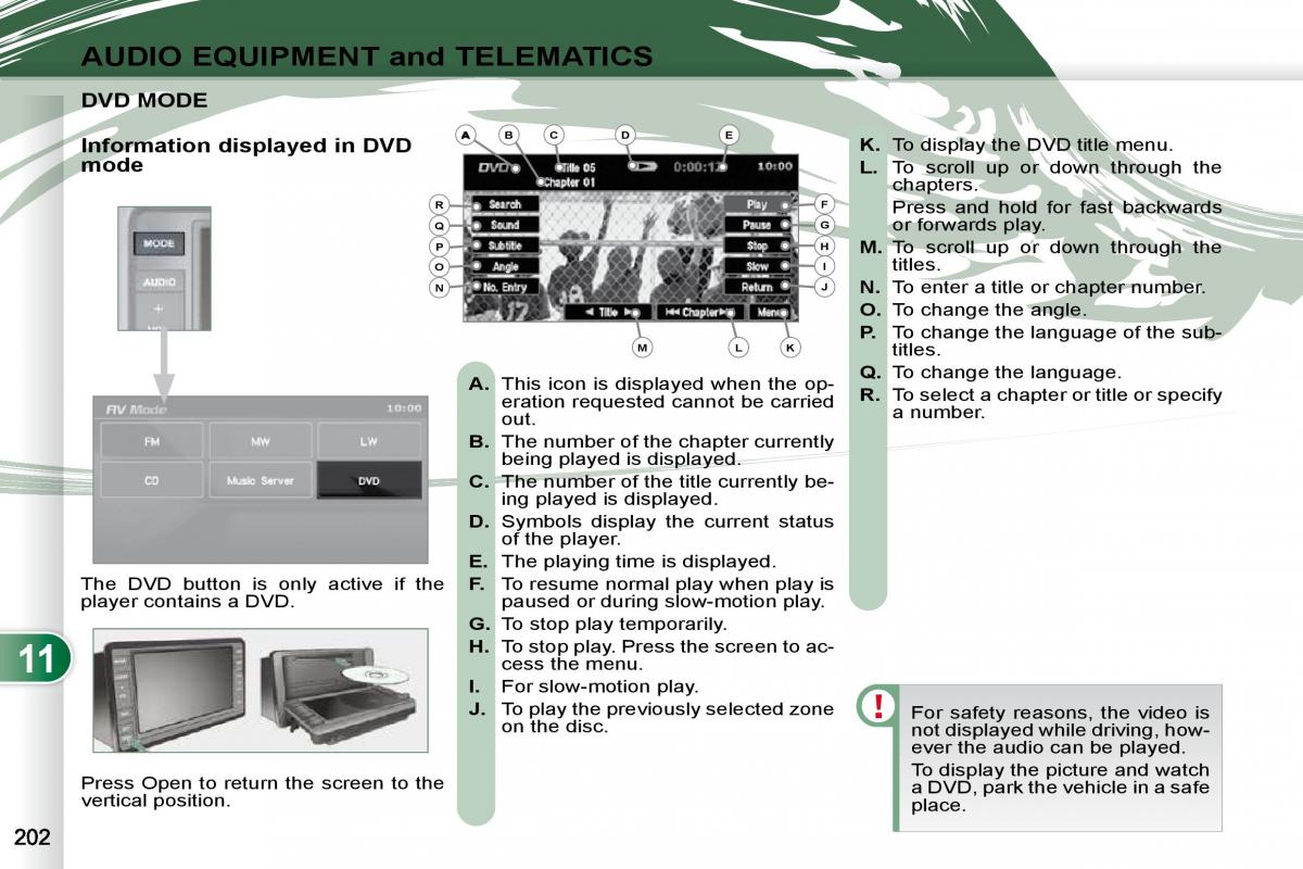 Peugeot 4007 owners manual / page 198