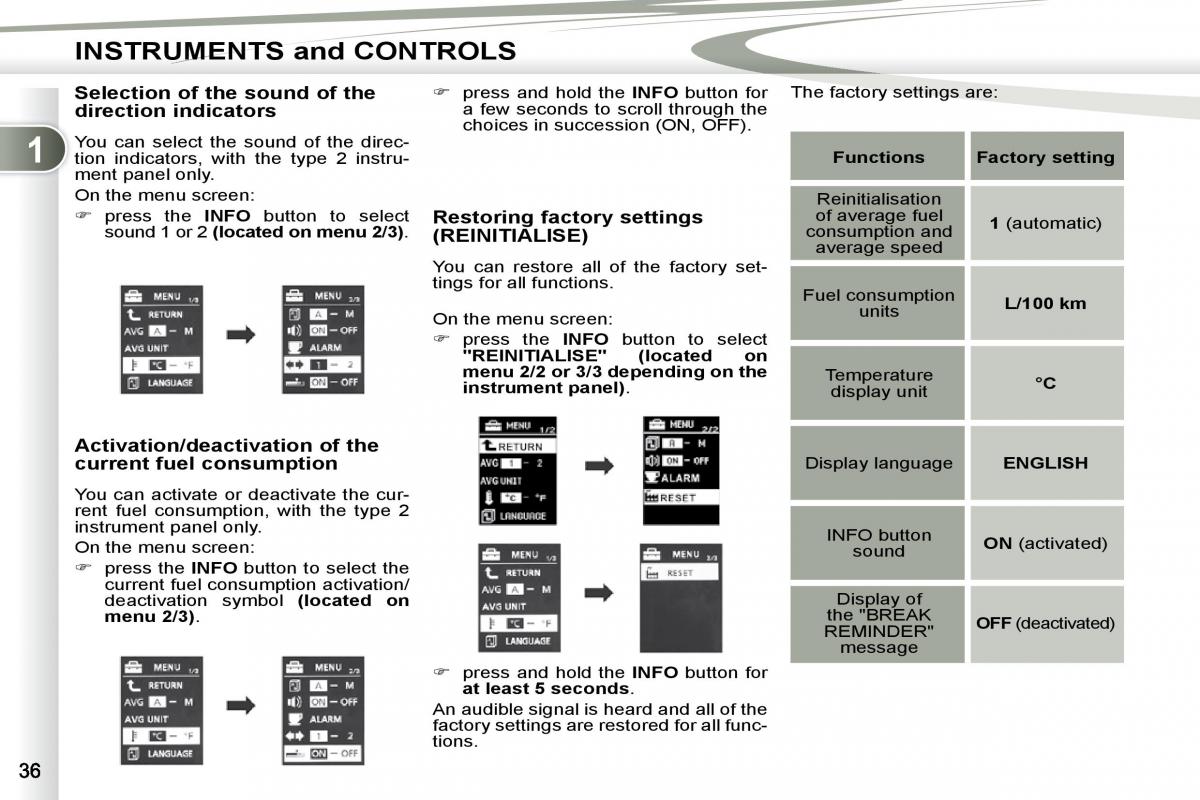 Peugeot 4007 owners manual / page 20