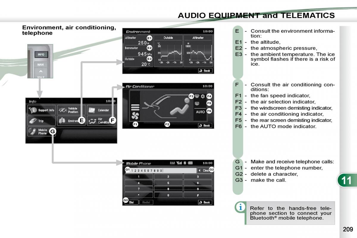 Peugeot 4007 owners manual / page 205