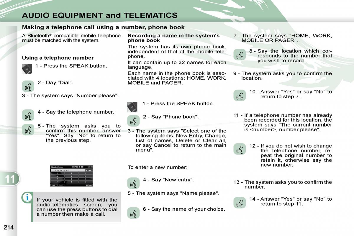 Peugeot 4007 owners manual / page 210