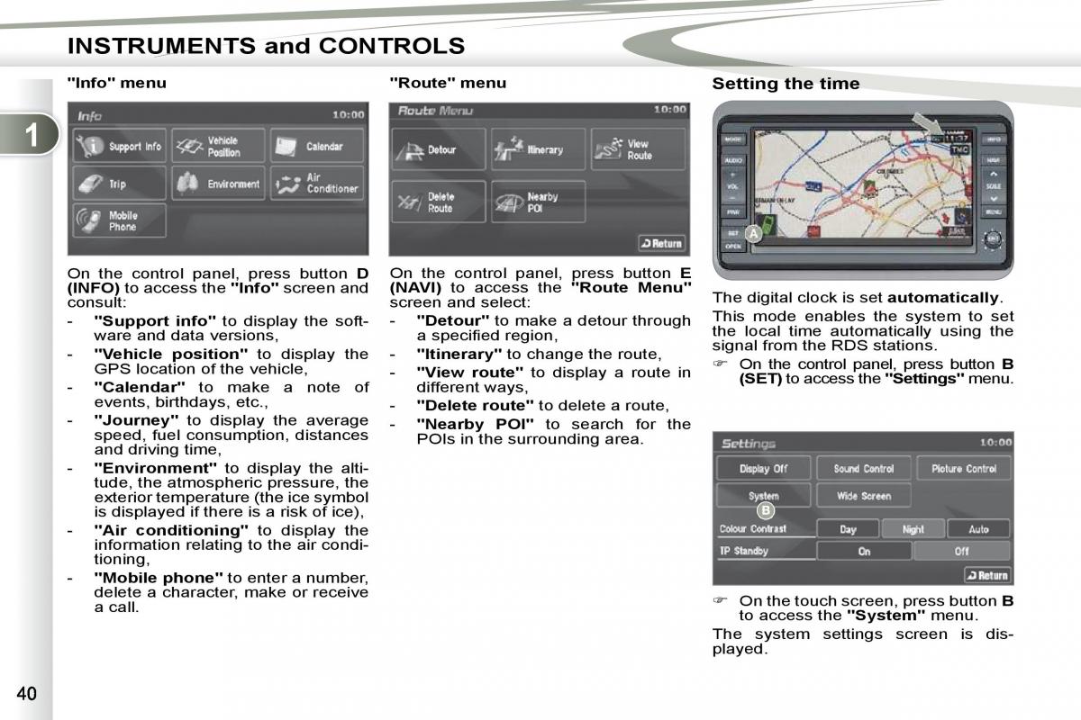 Peugeot 4007 owners manual / page 24