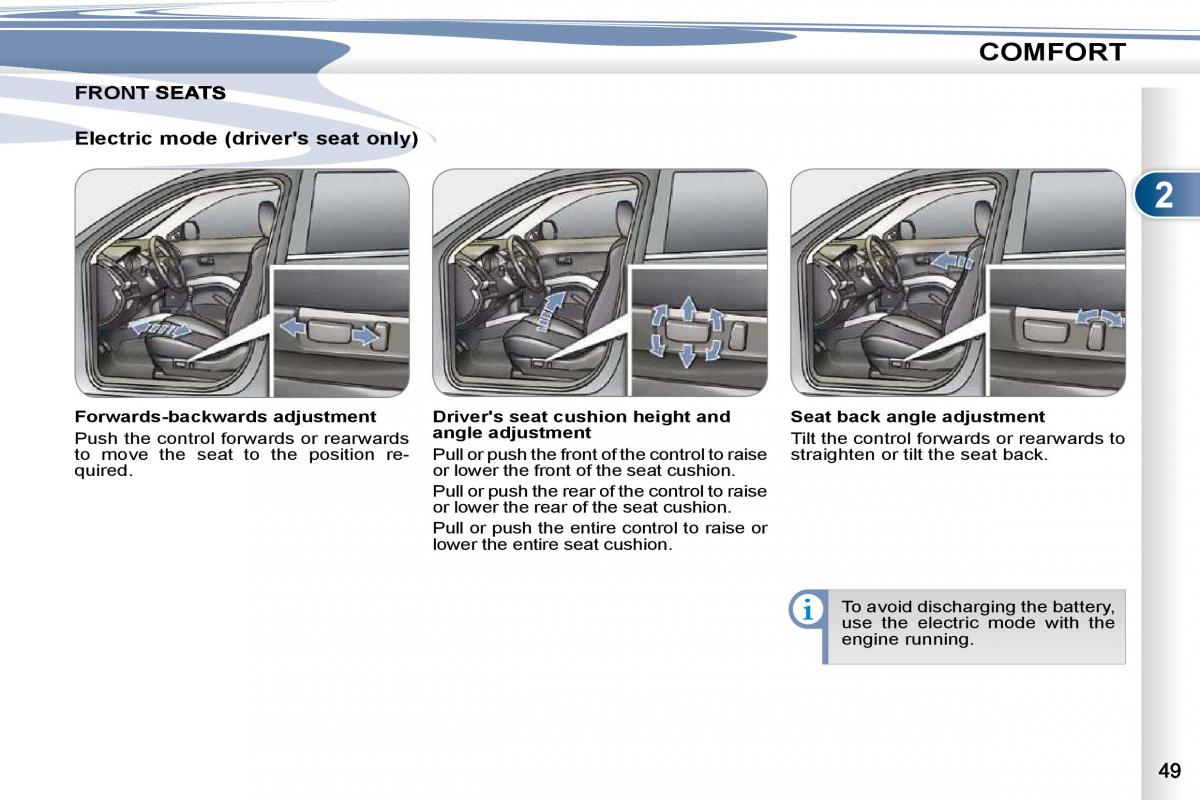 Peugeot 4007 owners manual / page 37