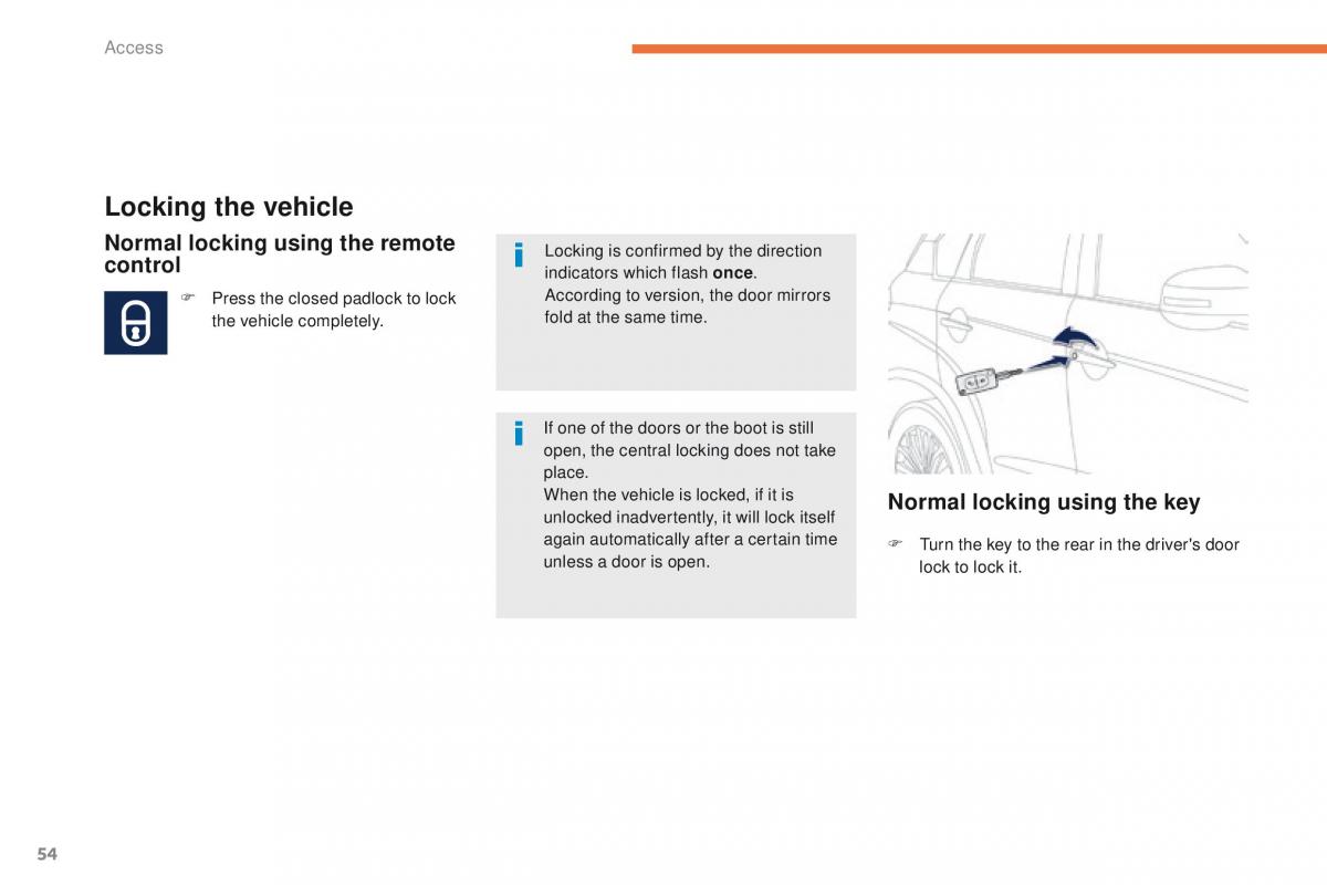 Peugeot 4008 owners manual / page 56