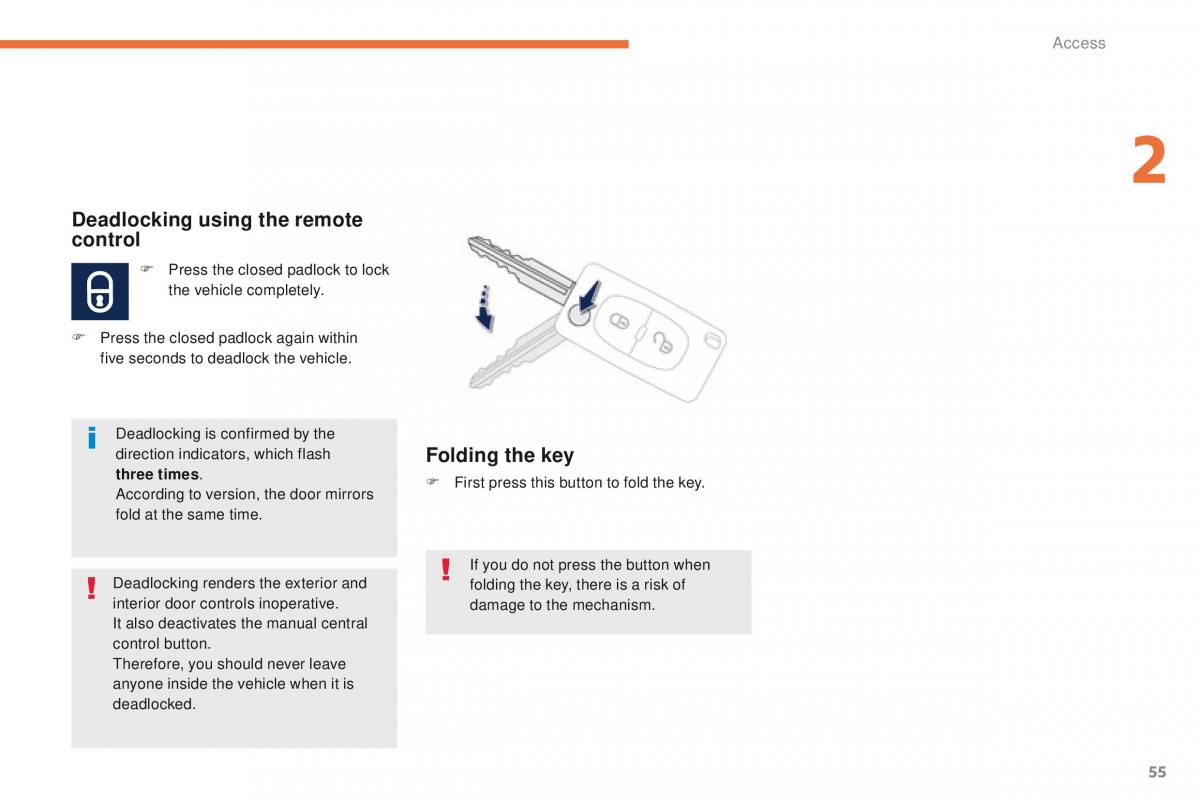 Peugeot 4008 owners manual / page 57