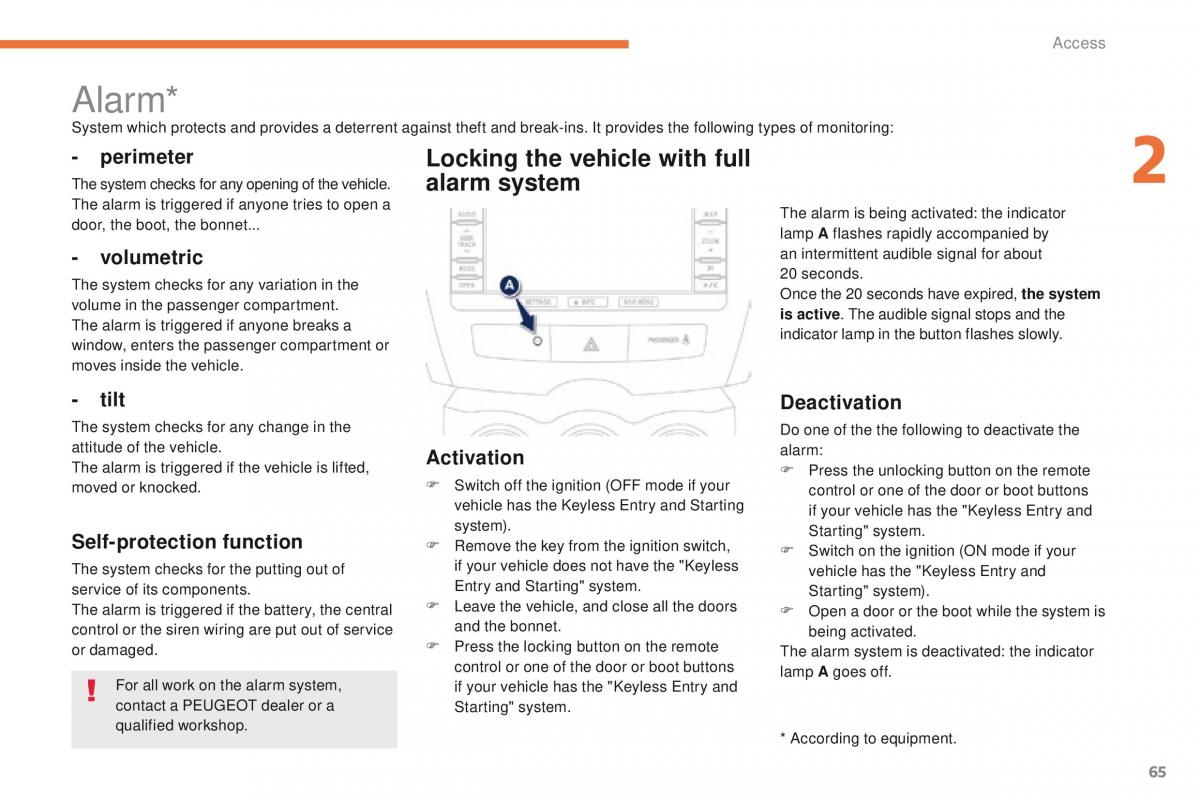 Peugeot 4008 owners manual / page 67