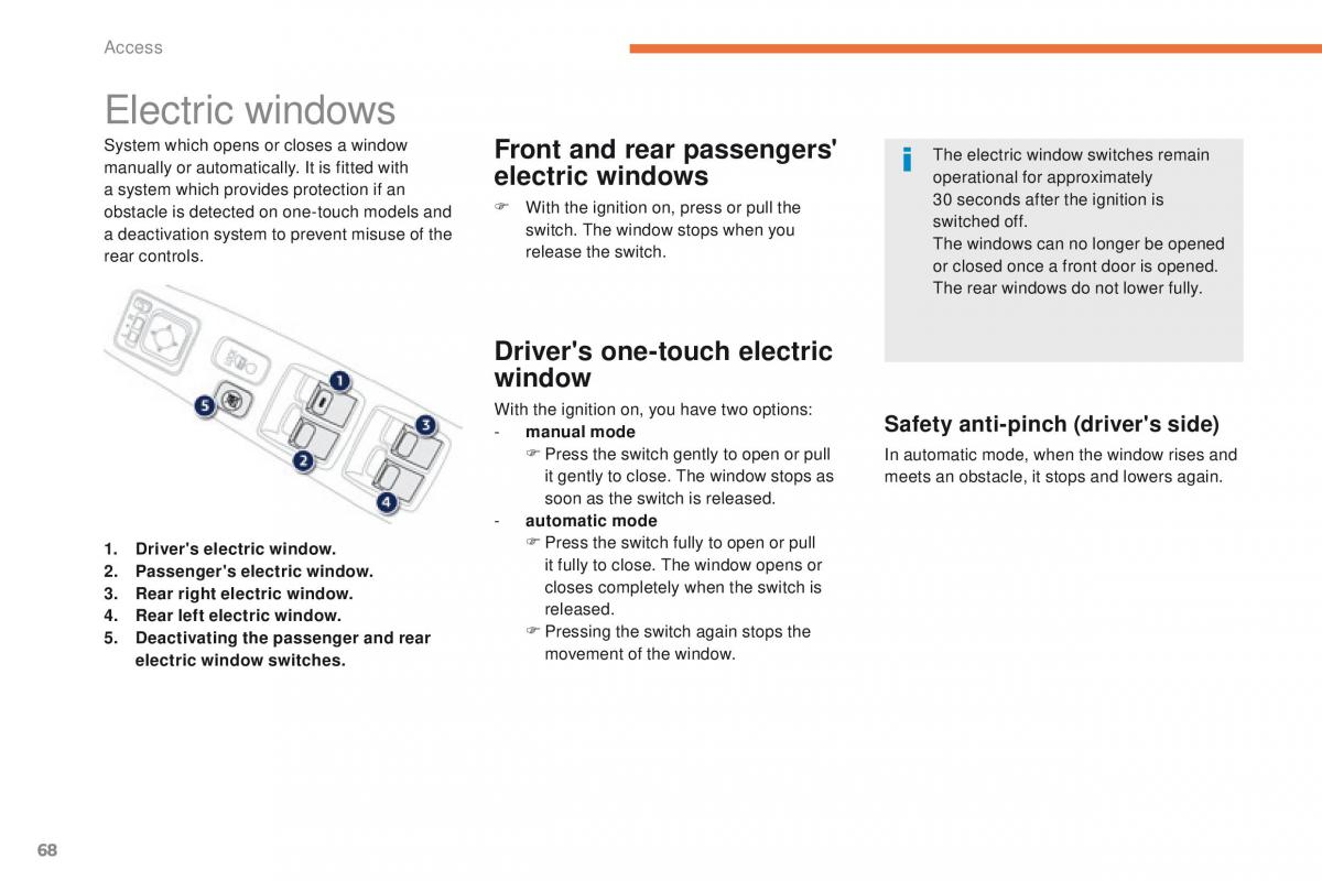 Peugeot 4008 owners manual / page 70