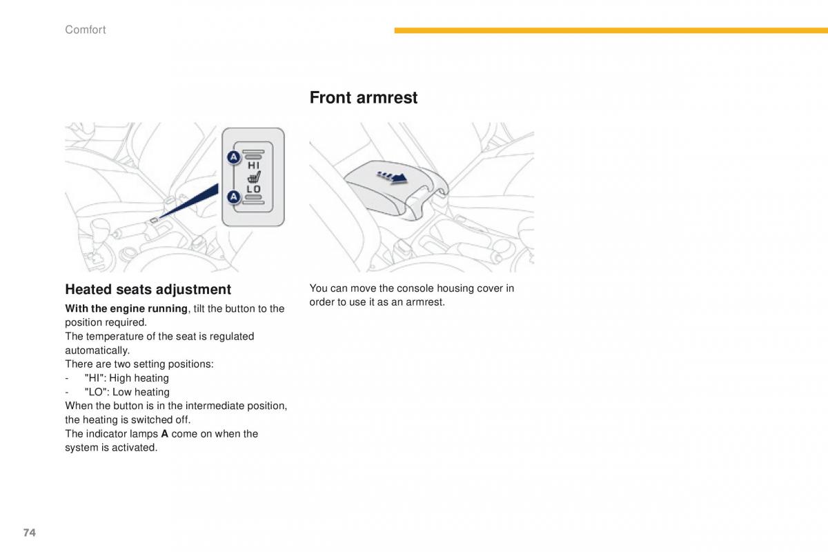 Peugeot 4008 owners manual / page 76