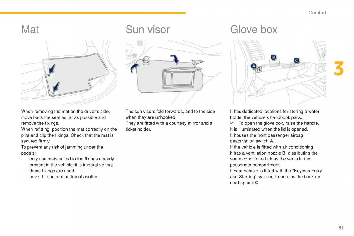 Peugeot 4008 owners manual / page 93