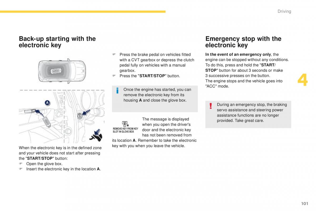 Peugeot 4008 owners manual / page 103