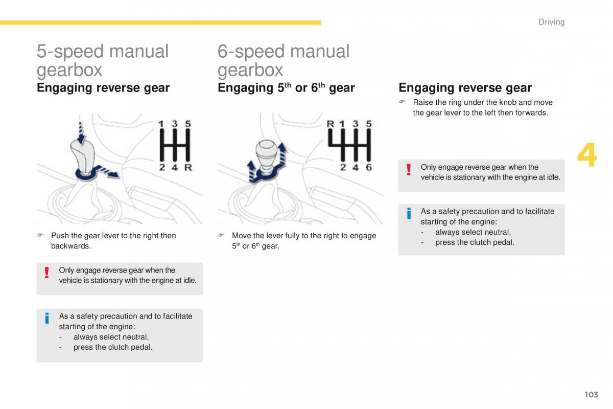 Peugeot 4008 owners manual / page 105