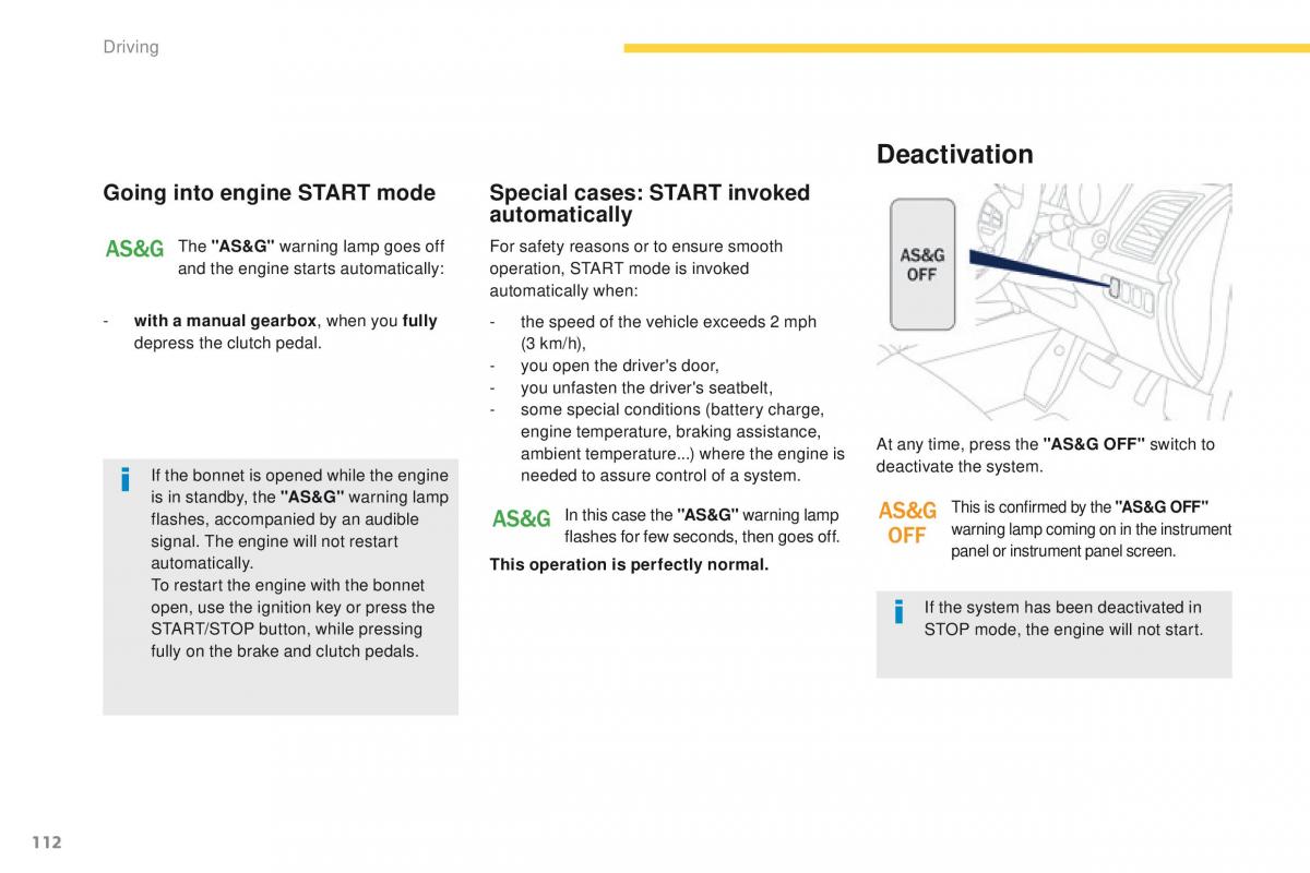 Peugeot 4008 owners manual / page 114