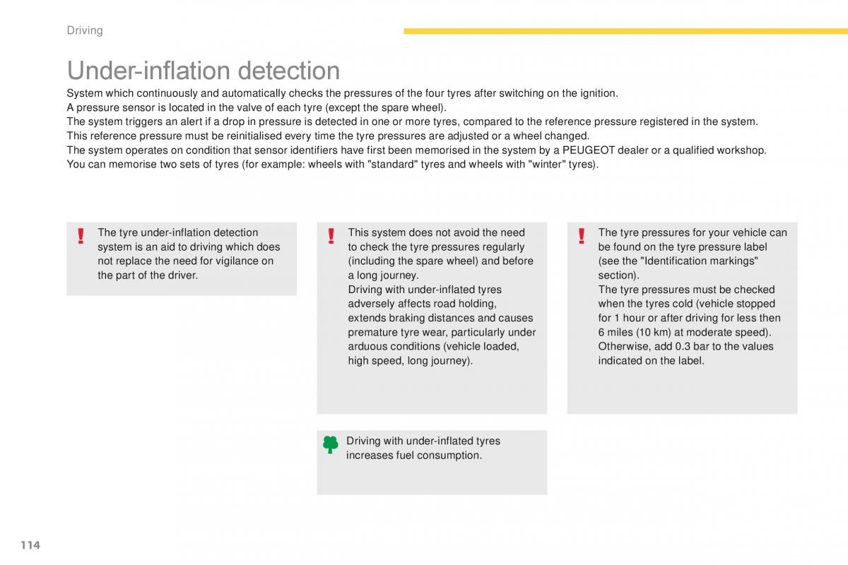 Peugeot 4008 owners manual / page 116