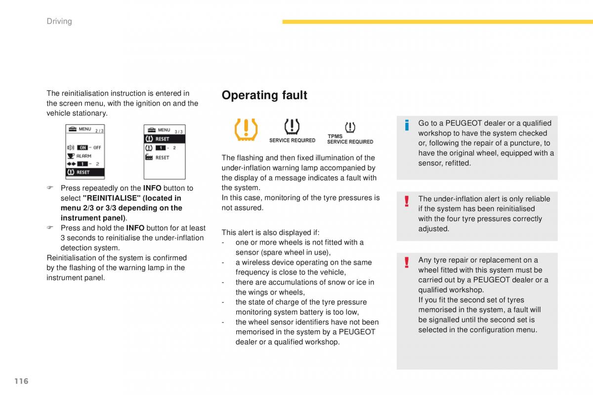 Peugeot 4008 owners manual / page 118