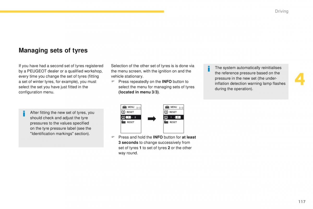 Peugeot 4008 owners manual / page 119