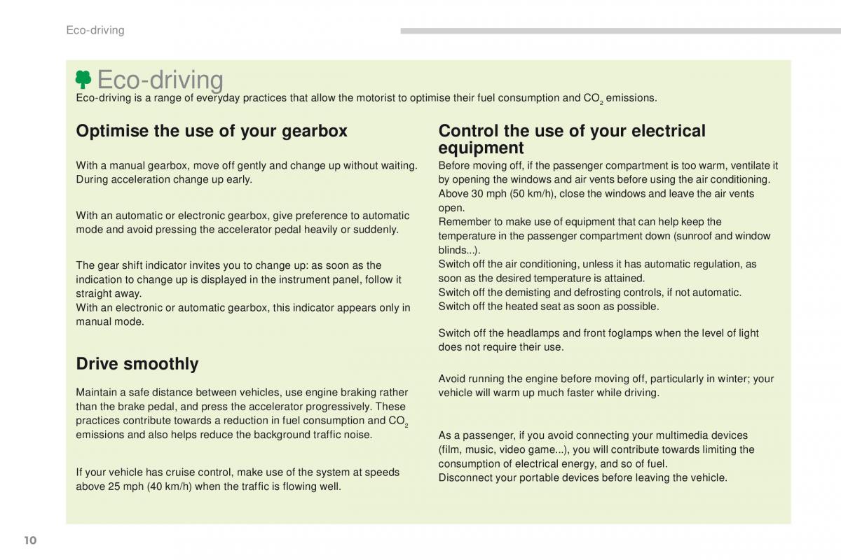 Peugeot 4008 owners manual / page 12