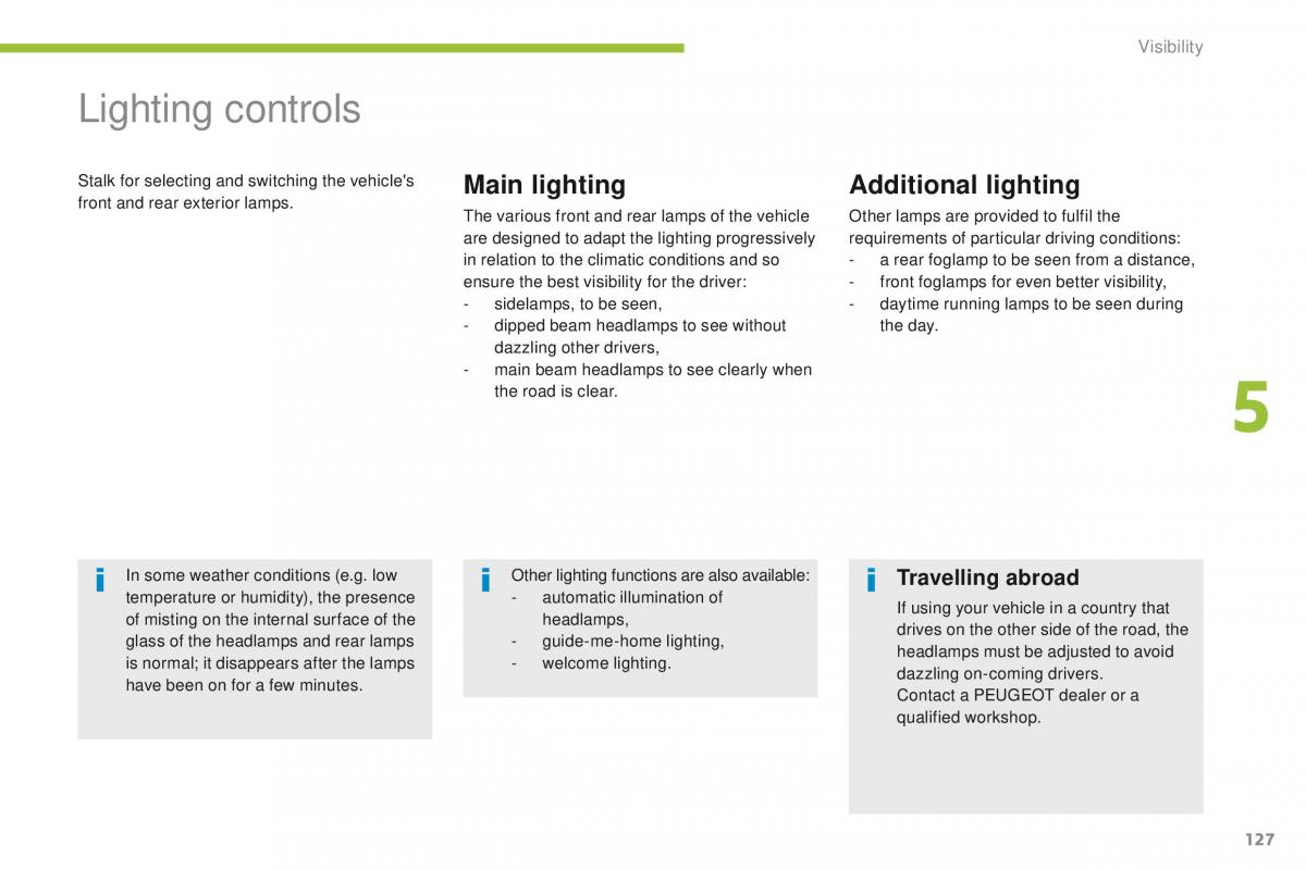 Peugeot 4008 owners manual / page 129