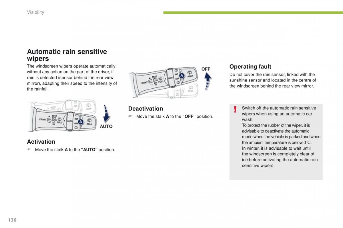 Peugeot 4008 owners manual / page 138