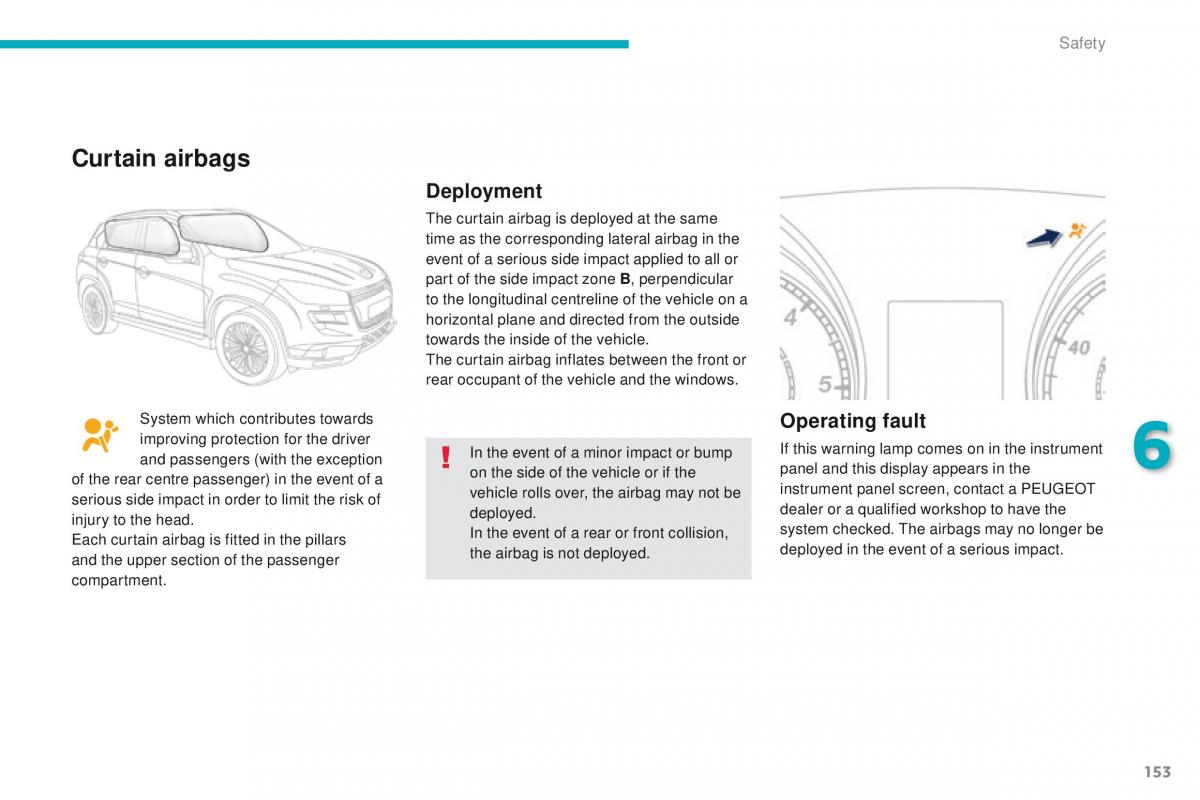 Peugeot 4008 owners manual / page 155