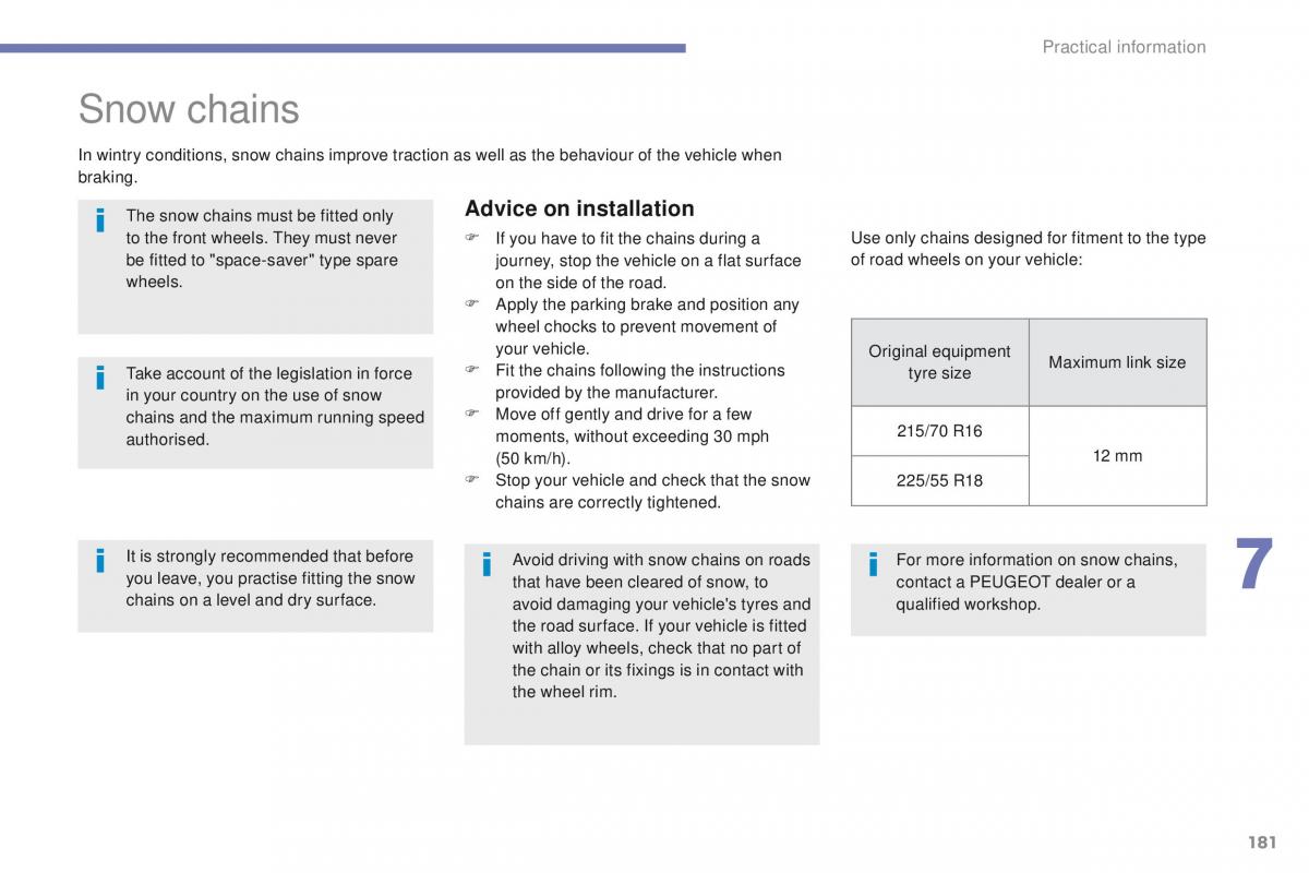 Peugeot 4008 owners manual / page 183