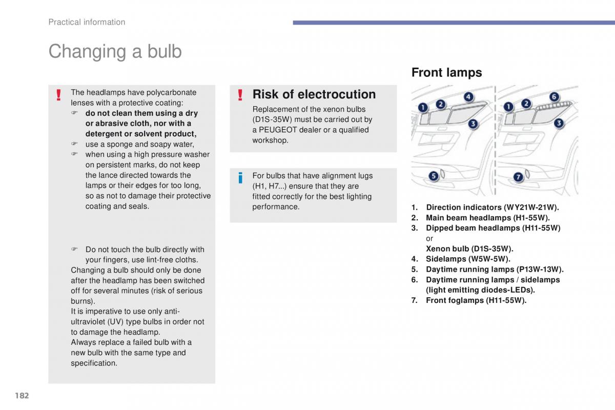 Peugeot 4008 owners manual / page 184