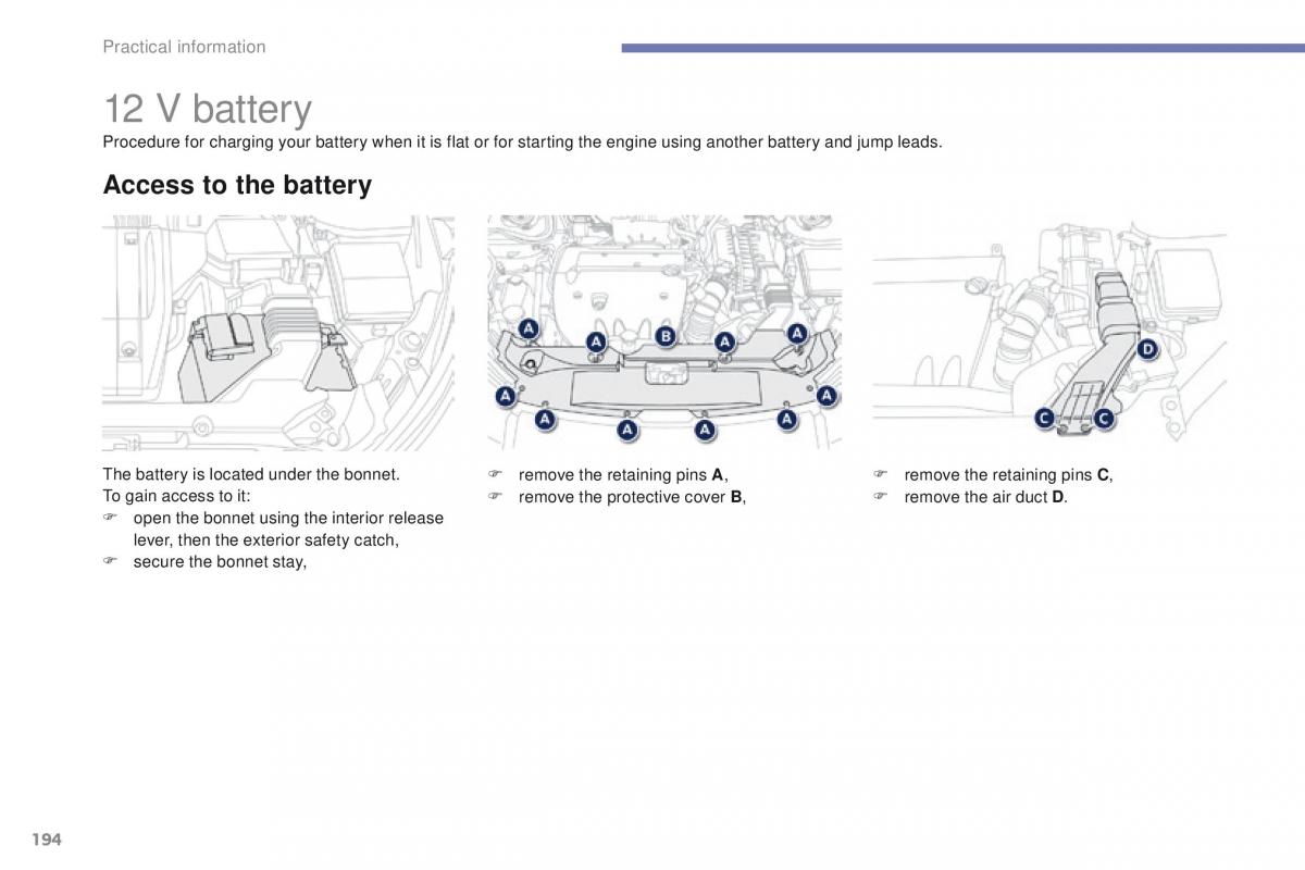 Peugeot 4008 owners manual / page 196