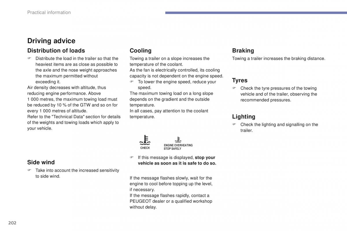 Peugeot 4008 owners manual / page 204