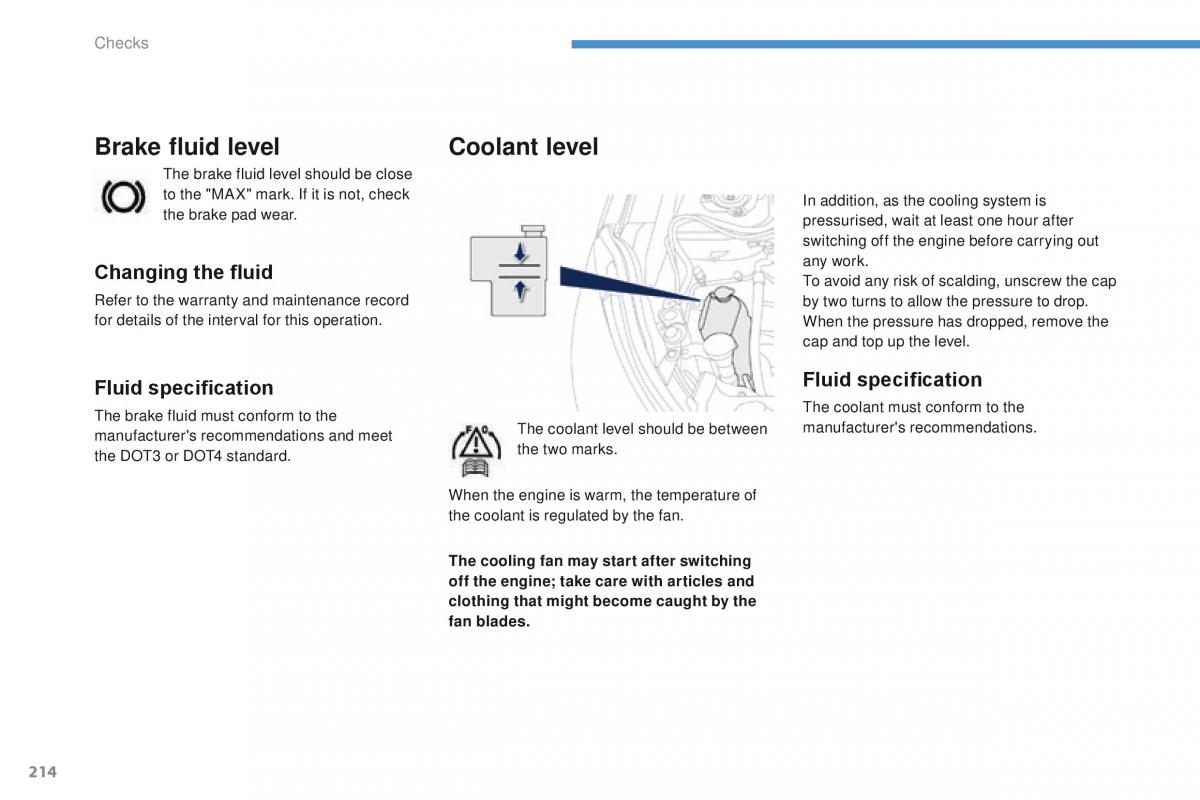 Peugeot 4008 owners manual / page 216