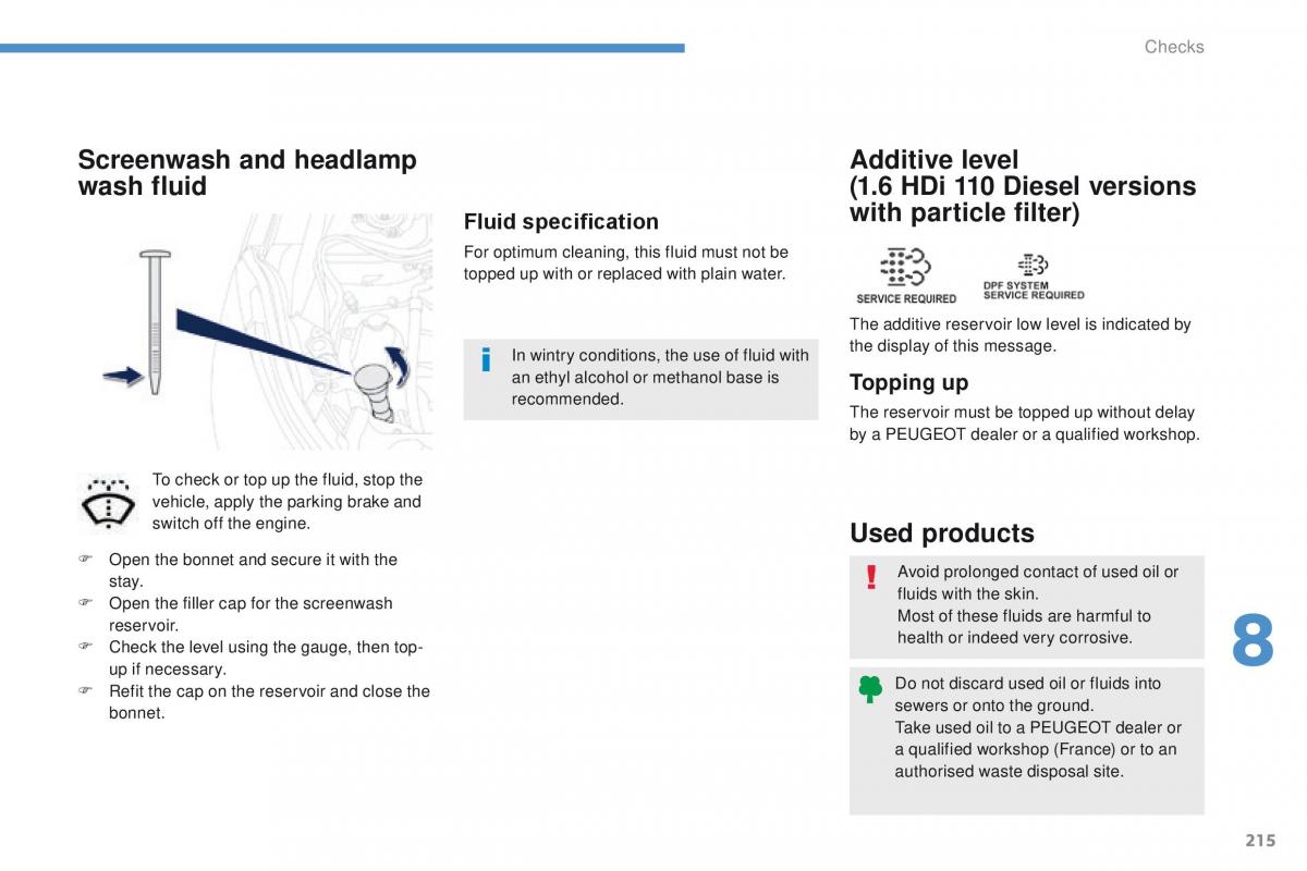 Peugeot 4008 owners manual / page 217