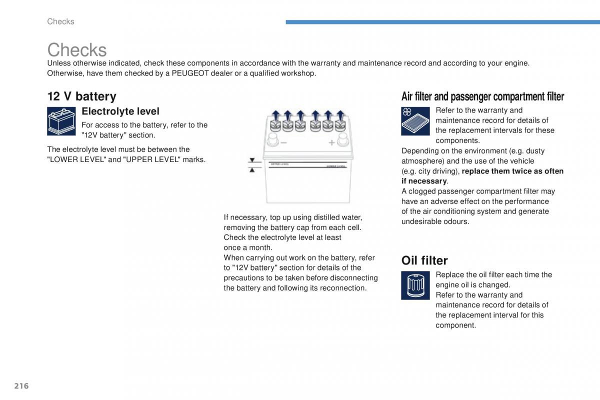 Peugeot 4008 owners manual / page 218