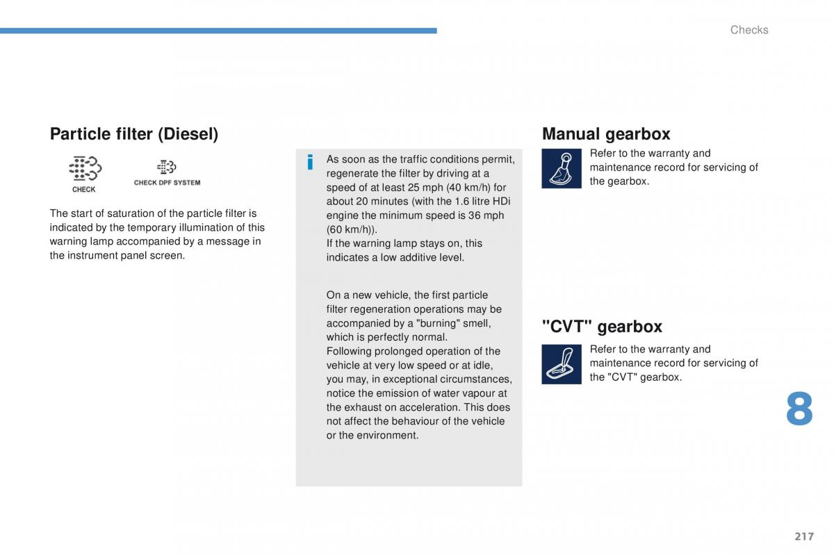 Peugeot 4008 owners manual / page 219