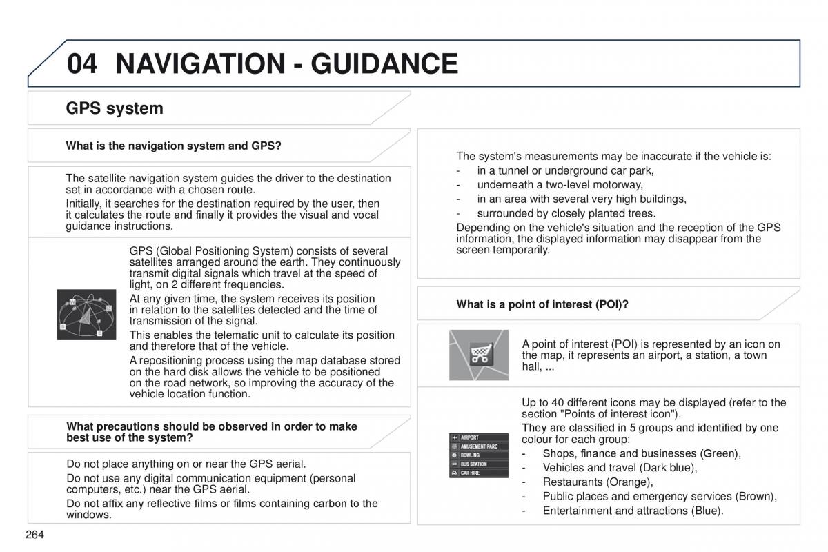 Peugeot 4008 owners manual / page 266