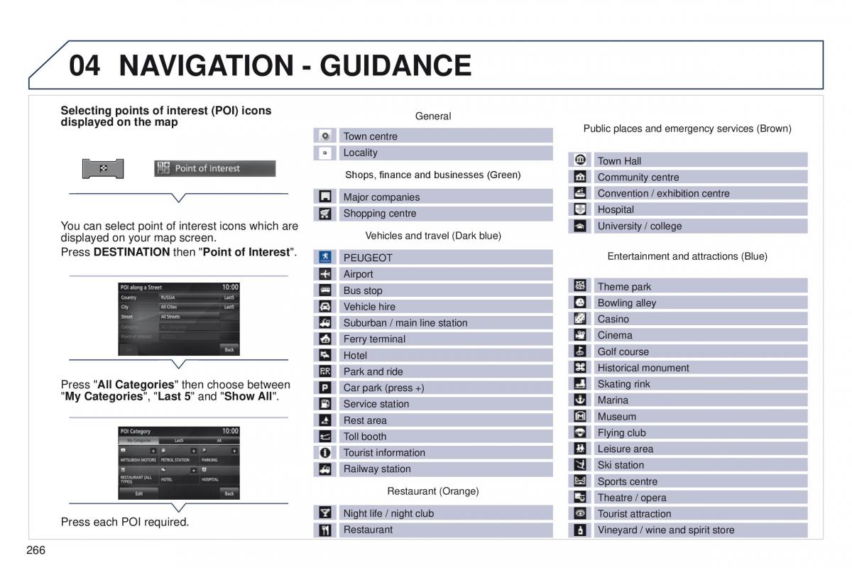 Peugeot 4008 owners manual / page 268